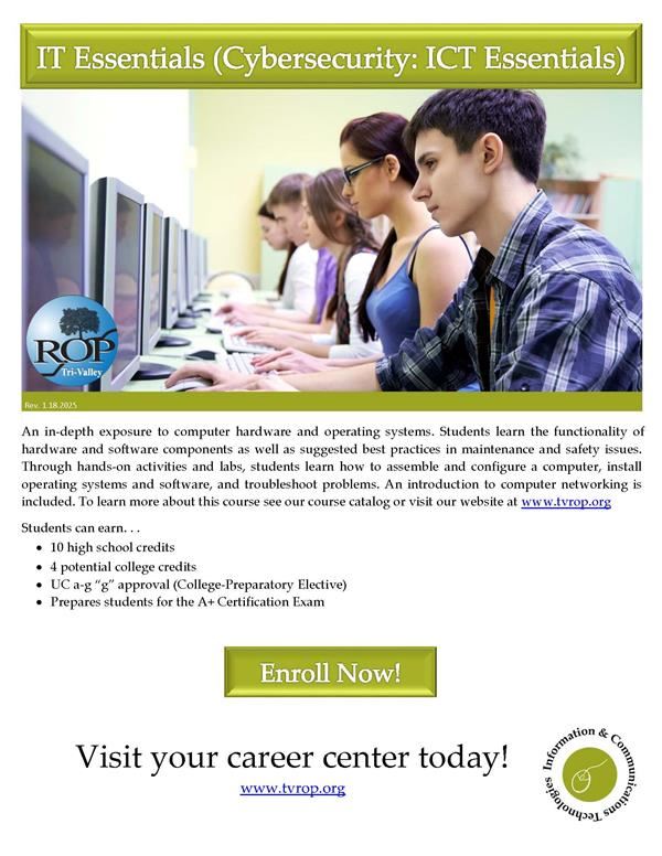  Click link for course information flyer